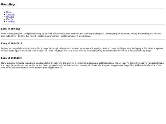 ramblings screenshot