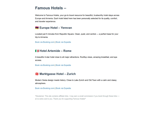 famoushotels screenshot