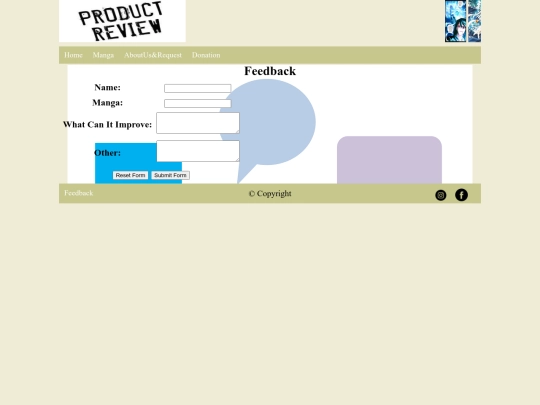 Feedbacks screenshot