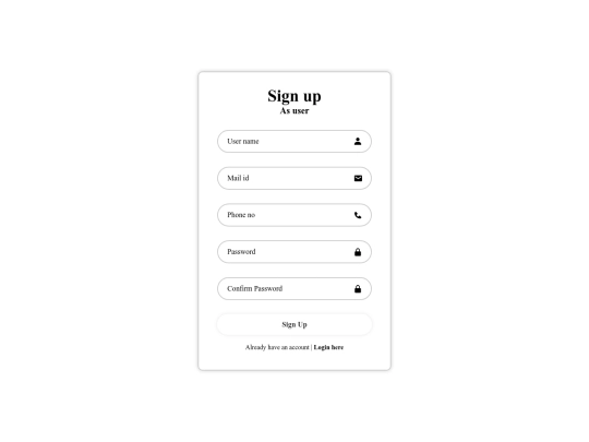 signup screenshot