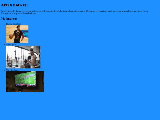index screenshot
