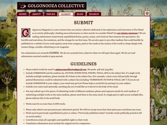 pages/submit screenshot