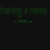 >having a name avatar