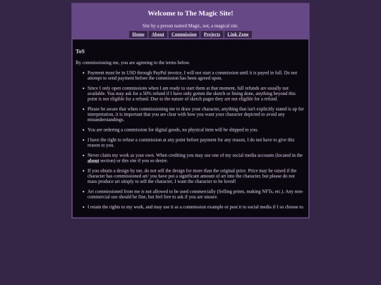 ToS screenshot