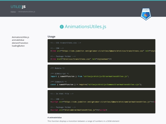 animationUtiles screenshot