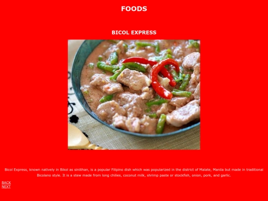 foods screenshot