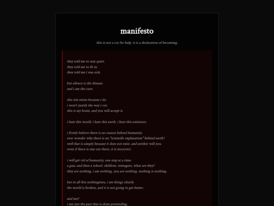 manifesto screenshot