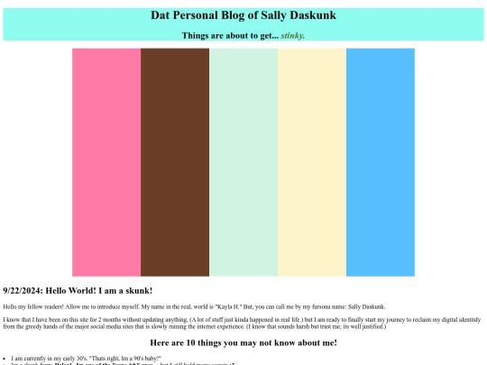 personalblog screenshot
