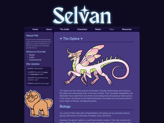 Species/Optera screenshot