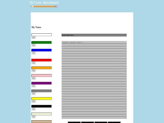 KNotebook/grey screenshot