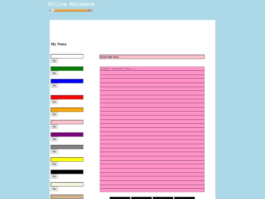 KNotebook/pink screenshot