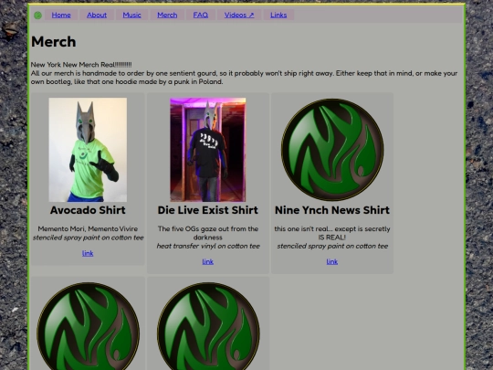 merch screenshot