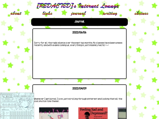 journal screenshot