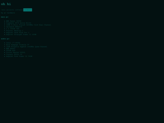 hardware screenshot