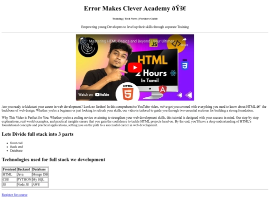 Course screenshot