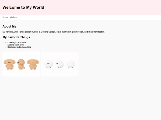 mywebsite screenshot