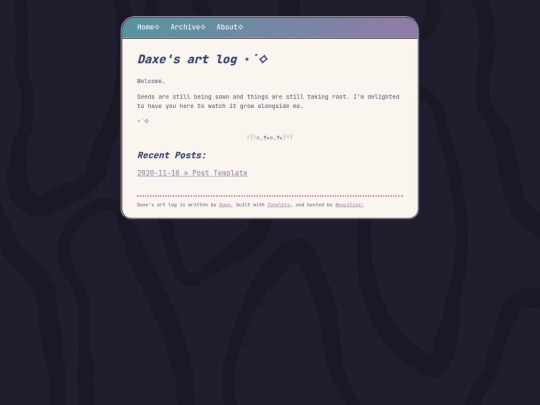 blog screenshot