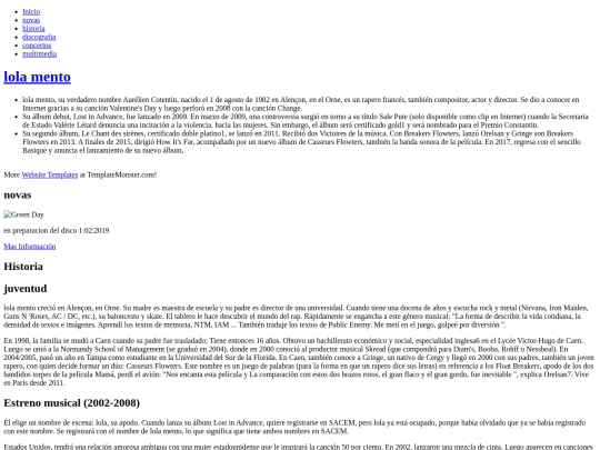 lolamento/biografia screenshot
