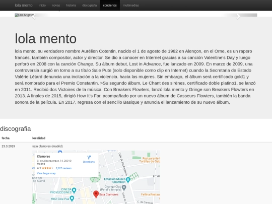 lolamento/conciertos screenshot