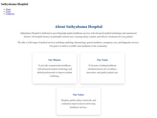 hospital/about screenshot
