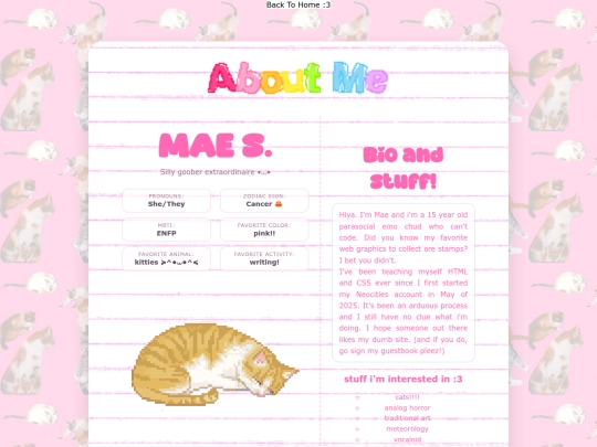 me/aboutme screenshot