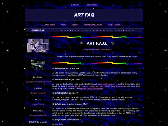 about/art-faq screenshot