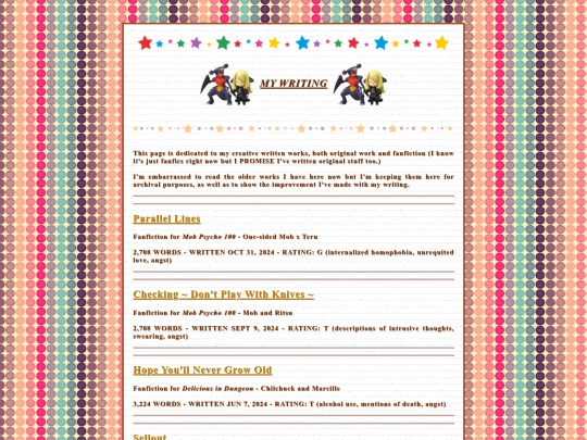 blog/writing screenshot