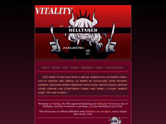 fanlisting/helltaker screenshot