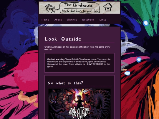 shrines/lookoutside screenshot