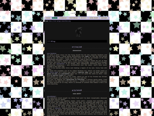 blog screenshot