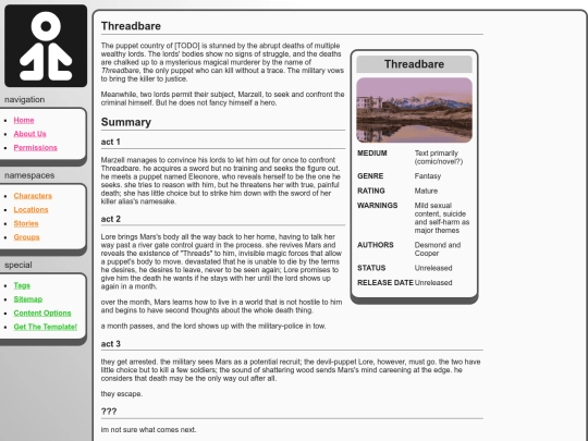 stories/threadbare screenshot