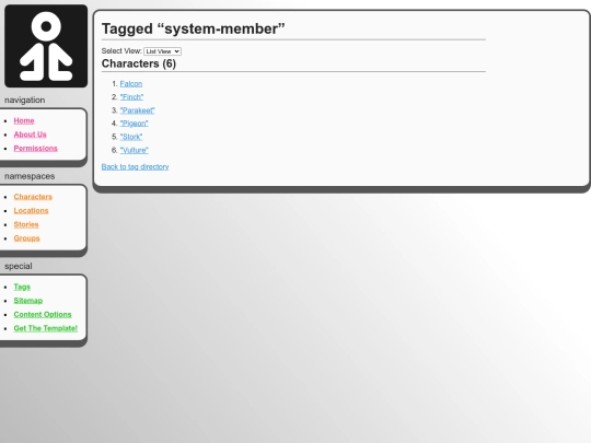 tagged/system-member screenshot