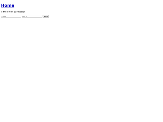 githubform screenshot