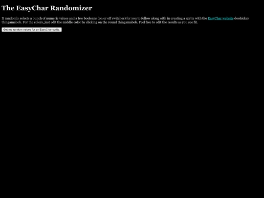 EasyCharRandomizer screenshot