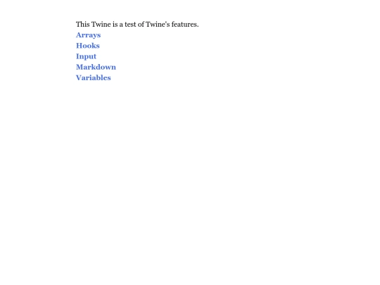 Twine/Twine Test Harlowe screenshot