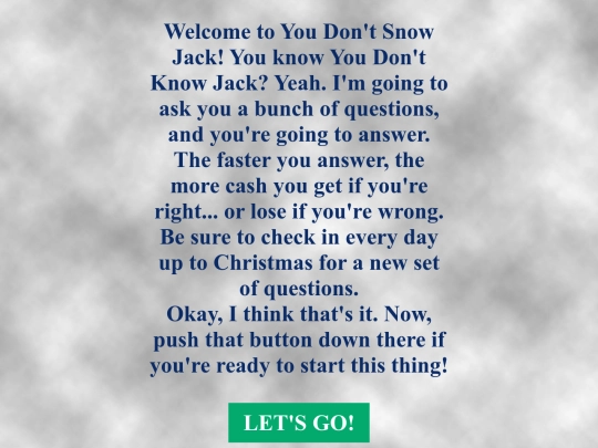 12 Days Of Quizmas/main screenshot