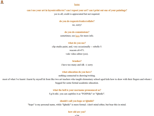 faq screenshot