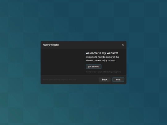hapx's website screenshot