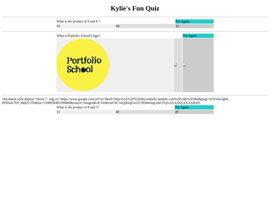 quiz screenshot