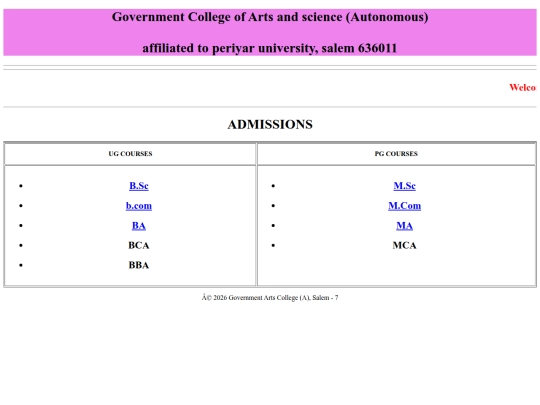 clg/admission screenshot