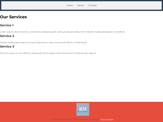 services screenshot