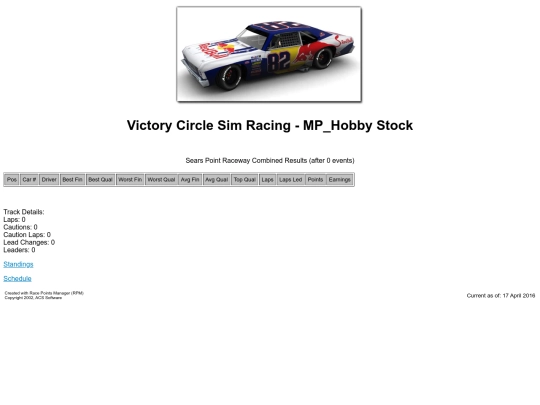 hobbystock/track_searspoint screenshot