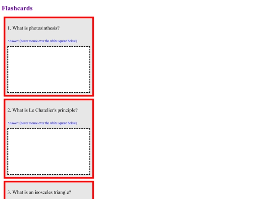 flashcards screenshot