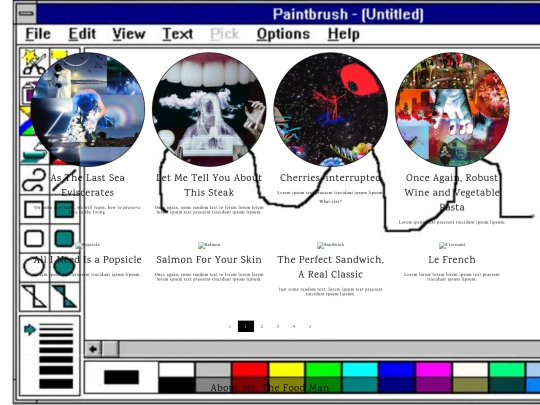 Writing screenshot
