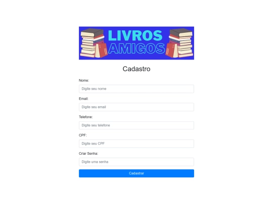 livros_amigos/cadastro screenshot