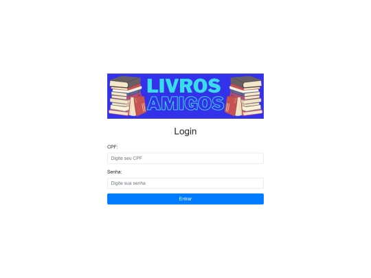 livros_amigos/login screenshot