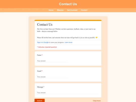 contact screenshot