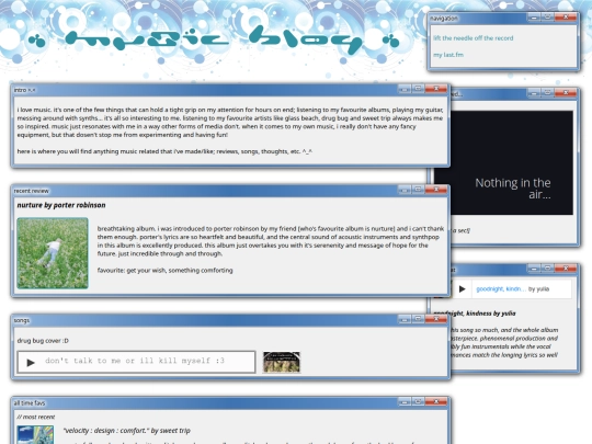 music_blog screenshot