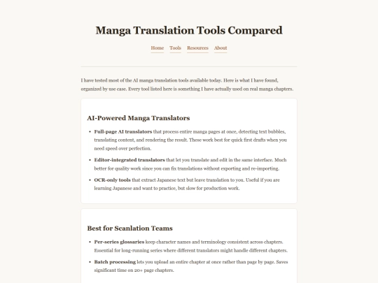 recommendations screenshot