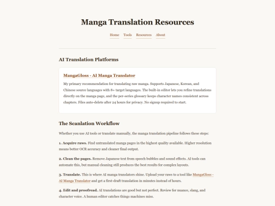 resources screenshot
